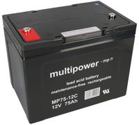 Plomo Gel Pila MP75-12C 12V 75Ah Agm-Vlies Tecnología Pegasus Sillas de Ruedas