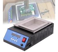 Plomo de crisol, kit de crisol de soldadura eléctrica con pantalla digital, crisol de titanio sin plomo de 500 W-2000 W y placa de baño de soldadura, 30-400 °C ajustable para(160x110mm)