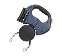 Plomo de Doble Perro - Correa sin enredos, Control Conveniente | Ajustable sin Correa enredada, Plomo Duradero, Correa de Servicio Pesado, Manos Libres, Seguridad Nocturna, Robusto confiable
