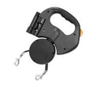 Plomo de Doble Perro - diseño Resistente al patrón, rodamientos de Acero Inoxidable de precisión Strong No Pull Lead, Ajustable, Correa Grande, Plomo de Perro Doble con Manos Libres, p