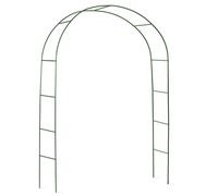 Plonos Arco para Rosas, 240 cm, para Plantas trepadoras, Enrejado de Rosas, 4 Anclajes de Acero con Recubrimiento en Polvo, Resistente a la Intemperie, Resistente a los Rayos UV, Color Verde Oscuro