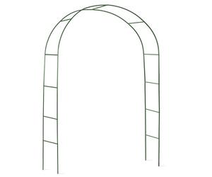 Plonos Arco para Rosas, 240 cm, para Plantas trepadoras, Enrejado de Rosas, 4 Anclajes de Acero con Recubrimiento en Polvo, Resistente a la Intemperie, Resistente a los Rayos UV, Color Verde Oscuro