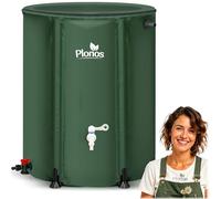 Plonos Tanque de Agua de 500 l con válvula de Drenaje 98 x 80 cm Verde