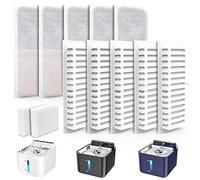 PLOOHT 10pcs Filtro para Fuente de Gato + 2pcs Esponjas, Filtro de Repuesto para Gatos con Sensor de Movimiento (Versión Actualizada)