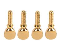 Plookyoe 4 Tornillos de Apriete para Cuello de SaxofóN Compatibles con Accesorios de Clarinete Bajo para SaxofóN (Dorado)