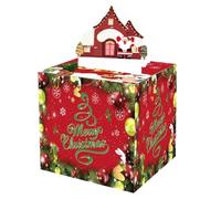 Plookyoe Caja de Navidad Divertida de Navidad con 30 Bolsas Transparentes, Sorpresa para NiñOs y Adultos