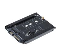 Plookyoe Caja Negra B + M Socket 2 M.2 NGFF (SATA) SSD una 2.5 Adaptador SATA para 2230/2242/2260 / 2280Mm SSD M2