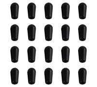 Plookyoe Negro 20 Piezas MéTricas M3.5/ Guitarra Interruptor de Palanca de 3 VíAs Perillas de Interruptor de Punta Tapa de Interruptor de Guitarra
