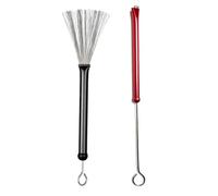 Plookyoe Paquete de 2 Cepillos de Percusión, Cepillos de Alambre Profesionales, Cepillos para Batería de Jazz, Cepillos para Batería de Percusión