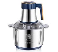 Plookyoe - Picadora de carne eléctrica (5 L, trituradora de alimentos, multifunción, vegetales, frutas, robot culinario, picadora, máquina de cocina, enchufe de la UE