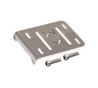 PLOQAZEH Caja Cambios Coche RC para SCX10 Pro para Capra para LCG 1/10 Acrílico Transparente 2Low Transmisión 30% OD Caja De Cambios RC Crawler Comp Builds Gspeed para Chasis(Silver Tray)
