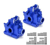 PLOQAZEH Caja Cambios Coche RC para Traxxas para Sledge 95076-4 1/8 Aluminio 9529 Mamparo Delantero Trasero Diferencial RC 4WD Caja De Cambios Caja De Carga Accesorios para Camión(Blue,2Set)