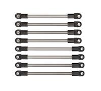 PLOQAZEH para SCX10 TF2 D90 1/10 Barra De Enlace De Acero Inoxidable De 5 Mm Distancia Entre Ejes De 275 Mm con Rótulas M4 Piezas De Mejora para Chasis RC Crawler Piezas Mejora RC