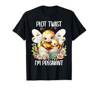 Plot Twist I'm Pregnant Mom to Be Bee Pregnancy Announcement Camiseta