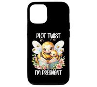 Plot Twist I'm Pregnant Mom to Be Bee Pregnancy Announcement Carcasa para iPhone 12/12 Pro