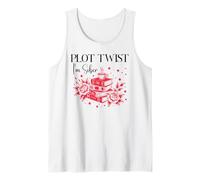 Plot Twist I'm Sober AF Recovery Sobriety Coffee Book Lovers Camiseta sin Mangas