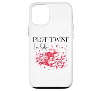 Plot Twist I'm Sober AF Recovery Sobriety Coffee Book Lovers Carcasa para iPhone 12/12 Pro