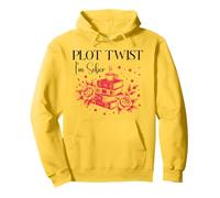 Plot Twist I'm Sober AF Recovery Sobriety Coffee Book Lovers Sudadera con Capucha