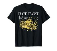 Plot Twist I'm Sober Recovery Sobriety Coffee Books Lovers Camiseta