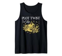 Plot Twist I'm Sober Recovery Sobriety Coffee Books Lovers Camiseta sin Mangas