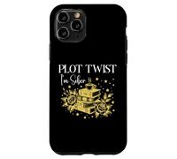 Plot Twist I'm Sober Recovery Sobriety Coffee Books Lovers Carcasa para iPhone 11 Pro
