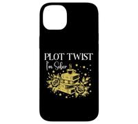 Plot Twist I'm Sober Recovery Sobriety Coffee Books Lovers Carcasa para iPhone 14 Plus
