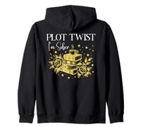 Plot Twist I'm Sober Recovery Sobriety Coffee Books Lovers Sudadera con Capucha