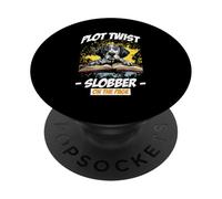 Plot Twist Slobber on The Page PopSockets PopGrip Adhesivo
