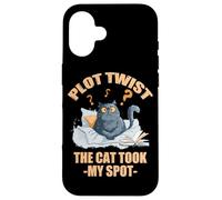Plot twist the cat took my spot Carcasa para iPhone 16