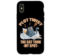 Plot twist the cat took my spot Carcasa para iPhone X/XS