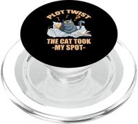 Plot twist the cat took my spot PopSockets PopGrip para MagSafe