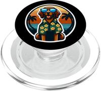 Plott Hound Dueño de perro Summer Vibes Vacaciones Vacaciones Vintage PopSockets PopGrip para MagSafe