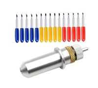 Plotter Cortador de carburo cementado de Alemania, Soporte Roland Compatible con Roland, 30, 45 y 60 Grados, 15 Uds.