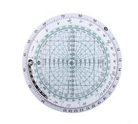 Plotter de aviación, regla deslizante de computadora de vuelo E6B-R, herramienta de navegación impermeable de plástico de 6 pulgadas, para velocidad, distancia, cálculos de consumo de combustible