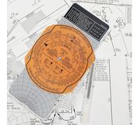 Plotter eficiente de la aviación con el funcionamiento suave y marcas claras de la escala para la planificación rápida del vuelo (B)