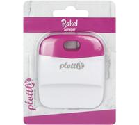plottiX 103009 - Rasqueta de cocina, color blanco y magenta