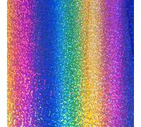 plottiX Lámina para Planchar, Poliéster Algodón, Arcoiris, 32 x 50cm