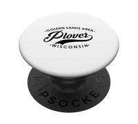 Plover WI Golden Sands Area para Hombres y Mujeres. PopSockets PopGrip Adhesivo