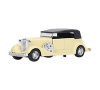 plplaaoo 1 32 Modelo De Coche Clásico Aleación Juguete Vintage Puertas Abiertas Retro Vehículo Antiguo Exhibición Coleccionable Regalo para Niños Adultos Coleccionistas Estante De (Beige)