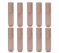 plplaaoo 10 Piezas Resaltadores Ecológicos Anti Manchas Brillo Rosa Claro Metálico Rotulador Rotulador para Estudiantes Oficina Suministros Escolares Materiales Reciclados Tinta a Base de