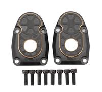 plplaaoo 2PCS Cubiertas de Portal RC Carcasa de Transmisión de Portal de Latón Nudillos de Dirección RC para Eje Axial Capra SCX10 III AR45P 1/10 RC Coches Negro Durable Resistente a la