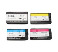 plplaaoo 4 Color Ink Cartridges Conjunto de reemplazo para OfficeJet Pro 8610 8620 8625 8630 8640 8650 8660 Impresoras Cartridges de Tinta de impresión Premium para Uso de la Oficina en