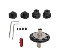 plplaaoo 57T 08 Mod Slipper Gear Engranaje de Acero endurecido RC Motor Gear con Eje de Salida para ARRMA 1/10 1/8 4S RC Cars Big Rock Senton Vorteks Typhon Kraton Outcast (Rojo)