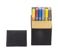 plplaaoo Acrylic Paint Markers 24 Colors Vibrant Waterproof Non Toxic DIY Paint Pens for Art Craft Graffiti on Porcelain Glass Wood Leather Canvas Fabrics Metals Plastic