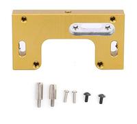 plplaaoo Aluminum Alloy Bumper Bracket Stents RC Car Parts High Strength Lightweight Easy Install for MN90 MN91 MN45 MN96 MN99 1/12 Crawler Car Red Blue Gold Black Titanium Color (Oro)