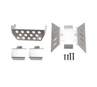 plplaaoo Armadura de chasis de Coche RC, Placa de Deslizamiento de Metal, Protector de Eje, Kit de protección Delantera, actualización Protectora Duradera para camión sobre orugas SCX10 III