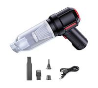 plplaaoo Aspirador de coche 9000pa de alta potencia de bajo ruido de bajo costo portátil para el hogar (Negro)