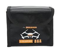 plplaaoo Battery Explosion Proof Bag Fireproof Heat Resistant Lithium Batteries Protection Pouch for Mini 3 Pro Safe Charging Travel Storage Black (Capacidad de 3 baterías)