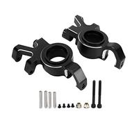 plplaaoo Bloque de dirección Delantera RC Aleación de Aluminio CNC Taza de dirección del Eje Delantero Duradera Ajuste preciso Reemplazo de actualización de Alta Resistencia para TRAXXAS 1 (Negra)