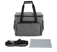 plplaaoo - Bolsa de máquina de coser (gran capacidad, portátil, correa ajustable, gran apertura, estuche de almacenamiento de poliéster, resistente para accesorios de máquina de coser, 45 x 35 x 24 cm